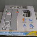 Magnetic Thermal Insulated Door Curtain, Fits Door Size 38" x 82",Durable Oxford Cloth&Thicken Polyester Fiber Fill, Efficient Temperature Control, Durable Construction, Soundproof and Windproof (Dark Gray)