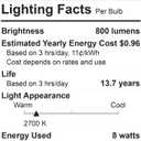 GE 60 Watt EQ A19 Classic Crystal Clear Soft White Medium Base (e-26) Dimmable LED Light Bulb 8-Pack