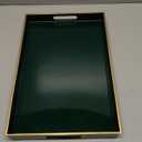 MAONAME Dark Green Decorative Tray, Serving Tray with Handles, Plastic Trays for Coffee Table, Rectangular Trays for Living Room, Bedroom, 15.8" X 10.2" X 1.4"