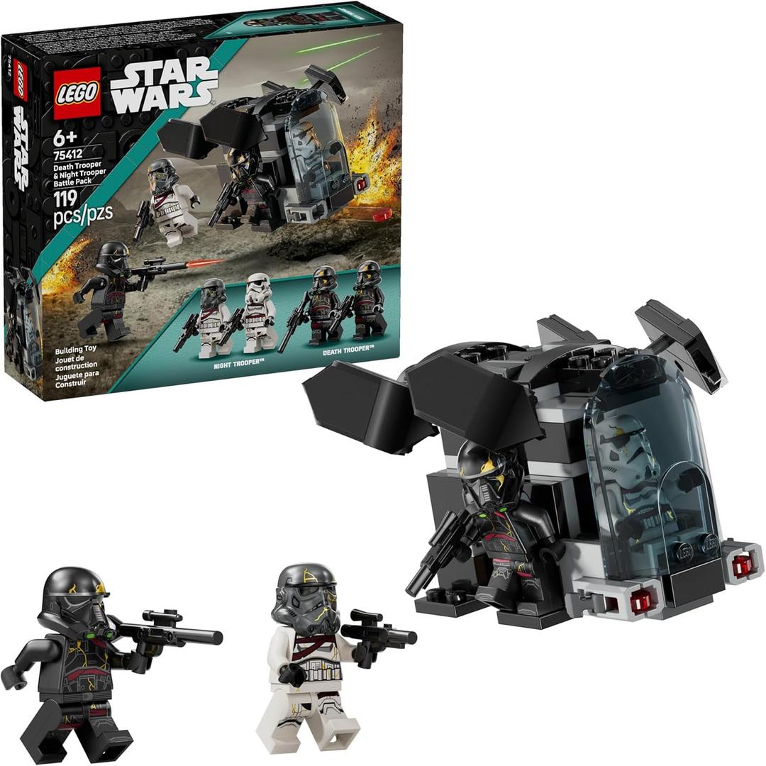 LEGO Star Wars Death Trooper & Night Trooper Battle Pack Kids Toy - Building Set for Pretend Play - Ahsoka Series Model Kit for Boys and Girls, Ages 6+ - Birthday Gift Idea for Movie Fans -75412