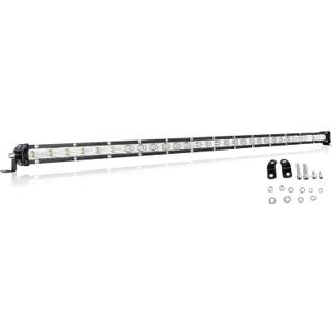 AUXTINGS 30 inch 150W Ultra Slim Single Row LED Light Bar Spot Flood Beam with Mounting Bracket for Chevrolet Dodge Ford GMC Jeep Ranger ATV UTV SUV