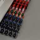 Honoson 720 Pieces Short False Nails Medium Square Artificial Fake Nails Full Cover Fingernails Coffin Press on Nails Glossy False Nails Tips for Women Girls DIY Nail(Elegant Colors)