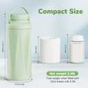 22oz Portable Breast Milk Cooler Bottle-Milk Cooler for Outdoor Travel, Keeps Fresh Cooling for 24+ Hours,Breastfeeding Essentials with 2pcs Bottle for Breastmilk Storage (Mint-Green)