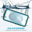 Lanhiem for Samsung Galaxy S25+ Plus Case, IP68 Waterproof Dustproof Case with Built-in Screen Protector, Rugged Full Body Shockproof Protective Cover for Galaxy S25 Plus 6.7 Inch, Teal