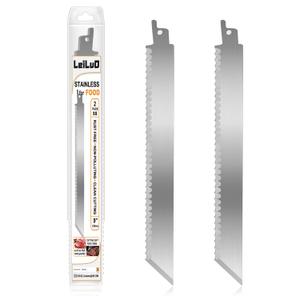 LEILUO 9-Inch Soft Material Reciprocating Saw Blades 2 Piece Sawzall Blades for Cutting Sponge Foam Insulation Material with Storage Case