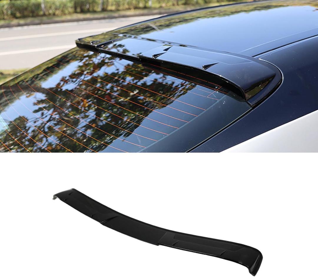 NTING Roof Spoiler for 2018-2024 Toyota Camry M Style, ABS Rear Window Top Wing Splitter, Gloss Black