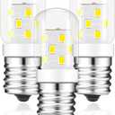 E17 LED Light Bulb, 3W LED Microwave Bulbs Under Hood 40W Equivalent, 8206232A for Whrilpool Microwave - Appliance Light Bulbs Daylight Cold White 6000K for Refrigerator Oven Stove Range Hood, 3pcs