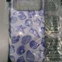 DAIZAG Case Compatible with iPhone 17 Pro Max,Fit Shockproof Cover for Women Girls,Cute Blue Seashell