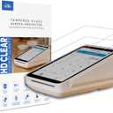 [2-PACK] Tempered Glass Screen Protector Designed for Square Terminal Credit Card Machine 5.5" Touchscreen Anti Scratch/Fingerprint (HD Clear)