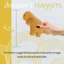 Mini Dino Chicken Nugget Plush 4.2 Inches, Realistic Fun Dino Fried Chicken Nuggets Pillow Stuffed Toy, Gift for Boys and Girls(Mini Dino-5pc)