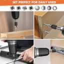 Screw Extractor Set 33 Piece  Easy Out Drill Bits for Stripped Screws, Nuts & Bolts | Gifts for Men, Dad, Husband | Christmas Stocking Stuffers & Handy Tool Kit