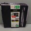 Five Star Zipper Binder, 2 Inch 3-Ring Binder for School, 530 Sheet Capacity, 3 Removable Tabbed File Folders, Black (29036IT8)