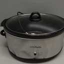 Crock-Pot 7 Quart Oval Manual Slow Cooker, Stainless Steel (SCV700-S-BR), Versatile Cookware for Large Families or Entertaining