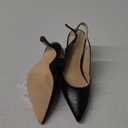 Rilista Women's Slingback Kitten Heels Closed Pointed Toe Wedding Party Dress Pumps Shoes (7.5)