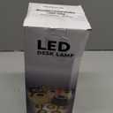 Cordless Metal Desk Lamp,Touch Sensor Control LED Table Lamp,3 Way Dimmable Nightstand Lamp with Fabric Shade Desk Lamp for Living Room, Dorm, Home Office (Black)