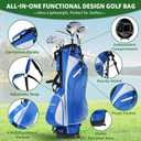 XDriveMax 8-Piece Left Hand Complete Golf Club Set for Men , Wood, Hybrid, Irons, Putter & Bag - Beginner Friendly, High Distance & Accuracy