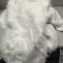 Christmas Tree Skirt 60 Inches, White Tree Skirts Xmas Faux Rabbit Fur Tree Skirts Christmas Decorations for Holiday Christmas Party Home Decorations