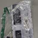 EZY DOSE Push Button (7-Day) Pill Case, Medicine Planner, Vitamin Organizer, 2 Times a Day AM/PM, Removable Trays, Large Compartments, Arthritis Friendly, Spring Open Black and White Lids, BPA Free