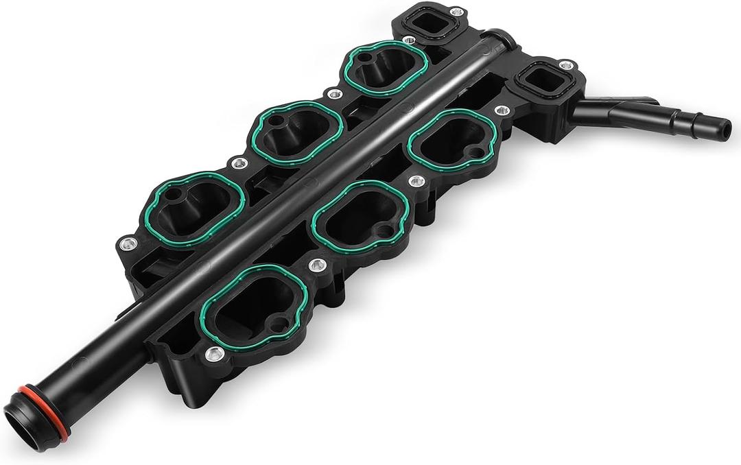 Lower Engine Intake Manifold with Gaskets, Compatible with Ford F-150 (3.3L/3.5L/3.7L), Explorer 3.3L, Mustang 3.7L, Transit 3.5L/3.7L, Replaces JL3Z-9424-B JL3Z9424B