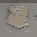 OLETHA Square Tissue Box Cover - Aesthetic Desk Decor for Room, Home & Office - Tissues Cube Boxes Holder - Light Taupe, Set of 2