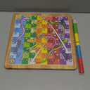 Crobyi 12 Inches Ludo Board Game + Snakes&Ladders, 2 in 1, Classic Board Game for Adults and Kids, Including 1 Game Board, 2 Dice, 16 Game Pieces, Rules and Carrying Bag.