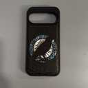 Carveit Magnetic Wooden Case for Google Pixel 10 Case, Wood Artisan Engraved & Handmade Shell Inlaid, Compatible with MagSafe Wireless Chargers, Haloed Crow - Blackwood