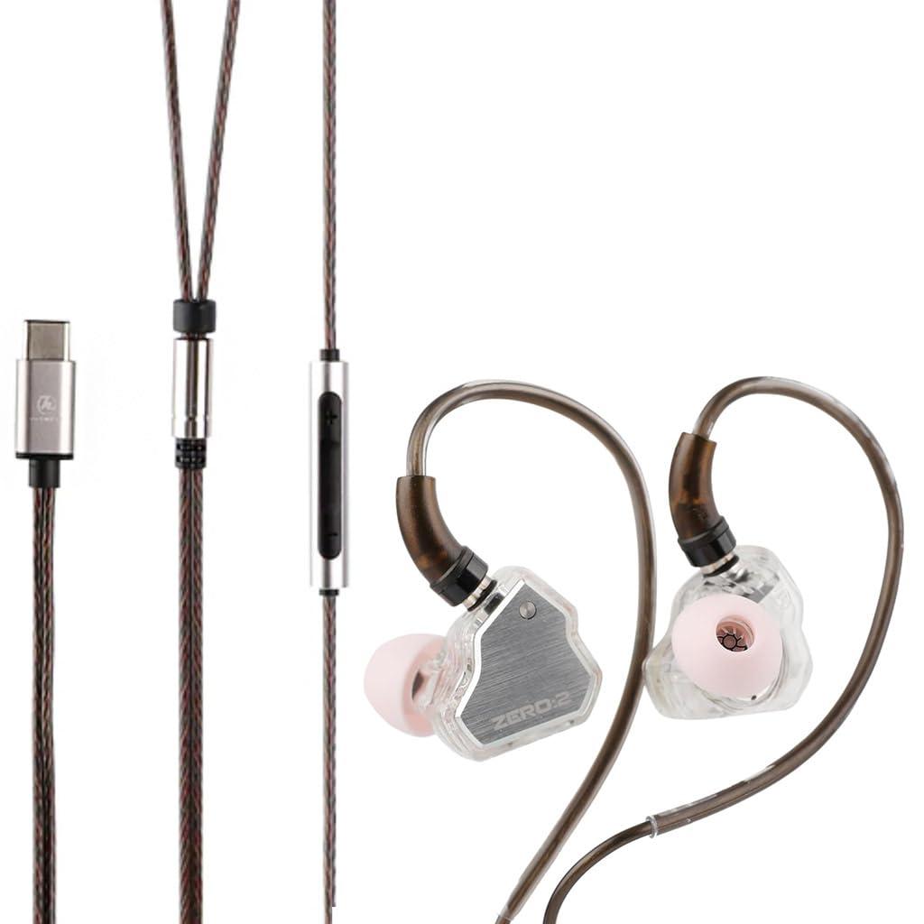 Concept Kart 7Hz x Crinacle Zero 2 in Ear Monitor, Updated 10mm Dynamic Driver IEM, Wired Earbuds Earphones, Gaming Earbuds, with OFC IEM Cable for Musician