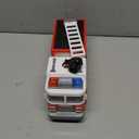 JOYIN LED Fire Truck Toy for Toddlers - LED Projections & Sirens, Bump and Go Fire Engine Trucks with Mode Switch & Volume Control, Kids Firetruck, Boy Toys, Christmas Birthday Gifts for Grandkids