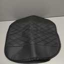 wuyaoyao Leather Car Seat Bottom Covers, Anti-Slip Front Seat Covers for Car, Auto Seat Cover Cushion Pad, Full Wrap Bottom Auto Seat Protector with Pocket Suitable for Most Vehicles (Black)