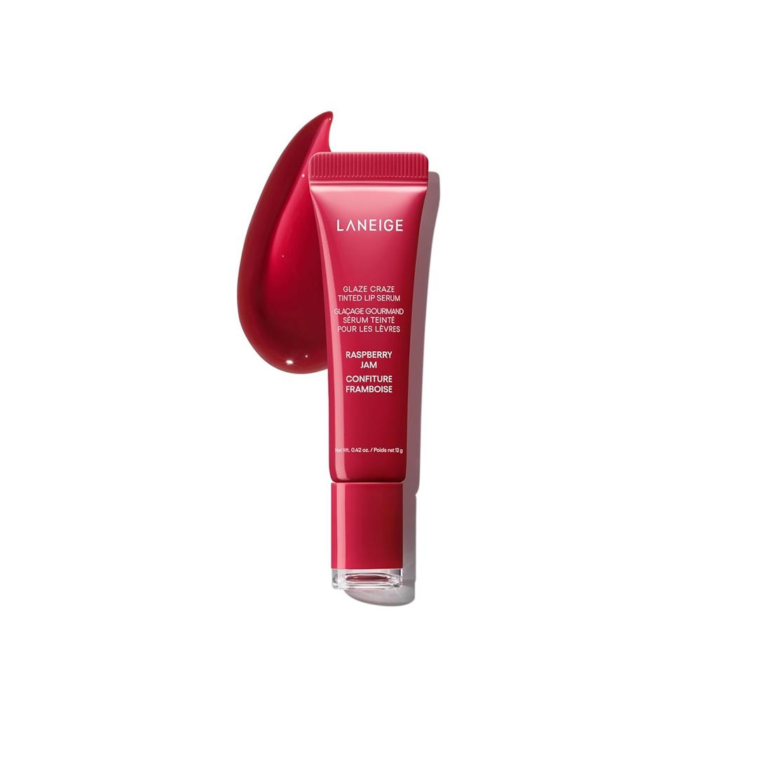 LANEIGE Glaze Craze Tinted Lip Serum: Hydrating Lip Serum for Glossy, Nourished Lips with Plumping Polypeptides