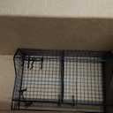 Huwena Pegboard Baskets Bins Set with 2 Hooks Black Pegboard Parts Storage System Metal Garage Tool Organizer for Workbench Bathroom Kitchen Accessory Storage(1Grid,Black)