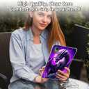 Clear Case for Lenovo Tab M11/Tab K11 LTE 11 Inch 2024, Transparent TPU Silicone Protective Shell Shockproof Case for Lenovo M11 Tablet (TB330FU/TB330XU), Purple Moon Dragon