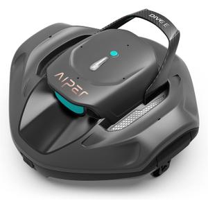 AIPER Dive E Cordless Robotic Pool Cleaner, Pool Vacuum with Dual-Drive Motors, Self-Parking, LED Indicator, Perfect for Above/In-Ground Flat Pools up to 80m² 