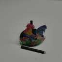 Hexagram Rooster Decor Rooster Kitchen Decor Bathroom Decorations Rustic Home Gifts Farmhouse Paper Towel Holder Countertop Standing Cute Chicken Kitchen Decorations Gifts for Housewarming