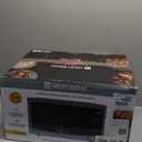 West Bend Microwave Oven 1000-Watts Compact with 6 Pre-Set Cooking Settings, Time and Weight Defrost, Electronic Control Panel and Glass Turntable, 1.1 Cu.Ft., Stainless Steel