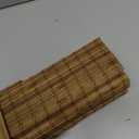 No Drill Cordless Bamboo Roman Shades, 20" W × 48" H, Highfield Teak