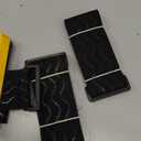 Trilancer Elastic Cinch Straps with Anti-Slip Strips, 3 Size Combo(5-Pack) Heavy Duty Hook and Loop Storage Straps for Extension Cords, Cables, Ropes, Hoses, Bike, RV, Pant Garters,Garage Organization