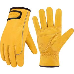toolant Winter Leather Work Gloves, Warm 3M Thinsulate Lining for Cold Weather Work, Thermal Insulated Gloves, XL/10