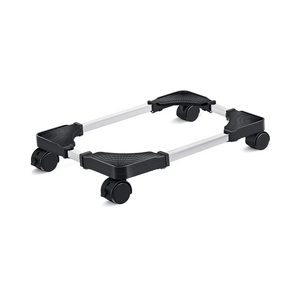 Liitrton Mobile CPU Stand Adjustable Computer Tower Stand with 4 Caster Wheels Fits Most PC (Black)