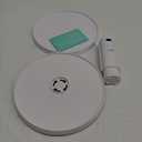 YouCopia Crazy Susan Two-Tier Turntable, Height-Adjustable Lazy Susan Organizer for Kitchen Cabinet and Pantry Organization and Storage, White