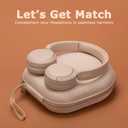 Ginsco Universal Headphone Case Compatible with JBL Tune 510BT 720BT, Sony WH-CH 720N/WH-CH520, with Sony/JBL/Soundcore Life Q20i Q30/BERIBES/TOZO/KVIDIO etc Wireless Headphones Beige