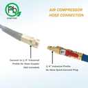 3 x Tool Daily Winterize Blowout Adapter with Shut Off Valve, RV Winterizing Kit 12" Air Compressor Quick Connect Blow Out Fitting Plug for Motorhome, Boat, Camper, Travel Trailer