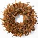 Waipfaru 26" Fall Wreath, Artificial Eucalyptus Wreath for Front Door