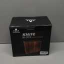 ENOKING XXL Acacia Wood Knife Holder  Large Universal Knife Block with Blade-Protecting Slots, Holds 26+ Knives, Scissors, and Sharpening Rods, Space-Saving Kitchen Storage Organizer