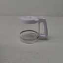 12-Cup Replacement Glass Carafe Pot Compatible with Hamilton Beach Coffee Maker Models 46310, 49980R, 49976, 49966, 49350, 49957, 49954, 49933, 49980A, 49983, 49618, 46300, 49950, White