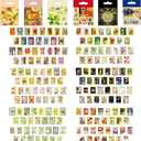 270PCS Vintage Postage Stamp Stickers 6 Styles Hot Stamping Stickers Garden Butterfly Plants DIY Handbook Stickers for DIY Crafts Journal Album Scrapbook