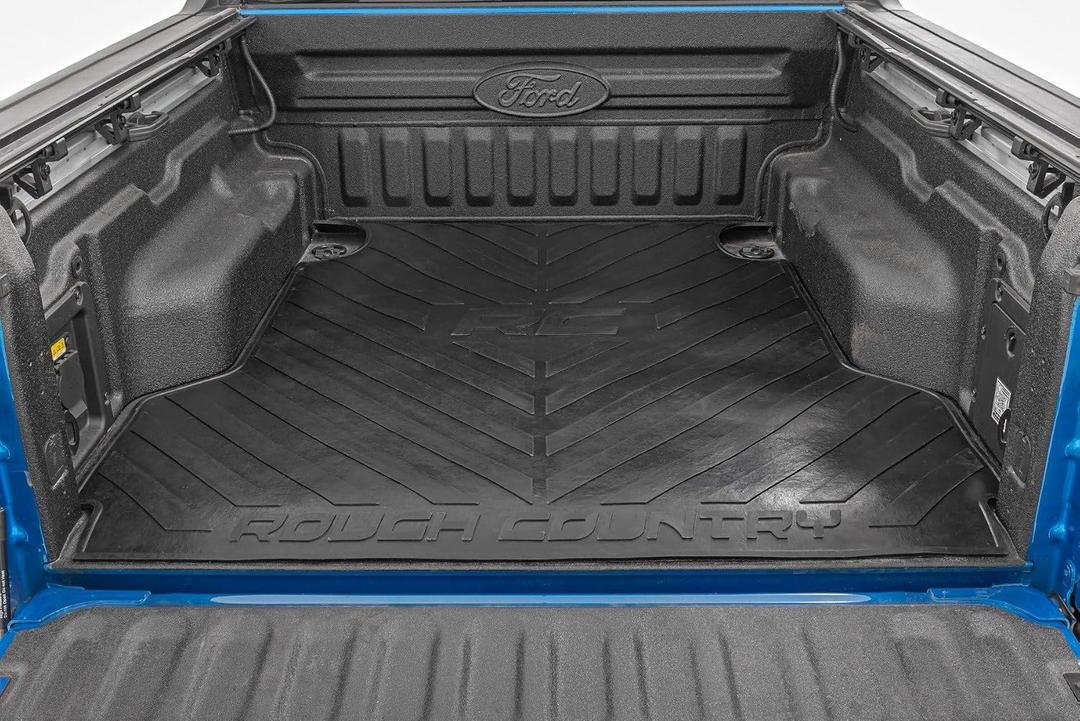 Rough Country Truck Bed Mat for Ford Maverick (2022-2026) – Fits 4'6" Bed, Non-Slip, Tear-Resistant Heavy-Duty Rubber, Non-Slip Protection
