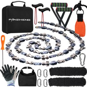 Rope Saw 56 inch High Limb Rope Saws Tree Saw High Limb Both Sides, Pocket chainsaw with 11OZ Throw Weight