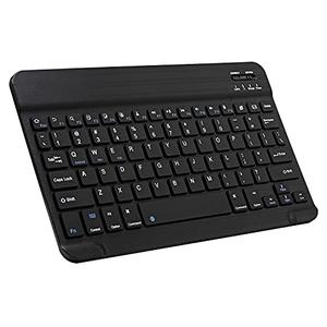 Ultra-Slim Bluetooth Keyboard Portable Mini Wireless Keyboard Rechargeable for Apple iPad iPhone Samsung Tablet Phone Smartphone iPadOS iOS Android (10 inch Black)