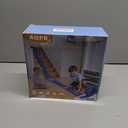 Flex Tracks 15 Ft for Kids Starter Set, Flexible Race Car Ramp Track with Suction Cups Compatible with Diecast 1/64th Cars for Ages 3 & Up (Green & Blue)